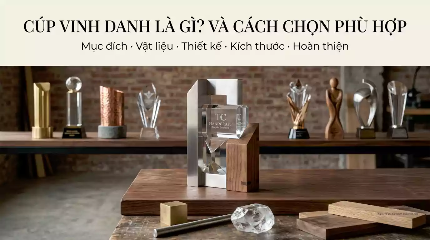 Cúp Vinh Danh Là Gì? Cách Chọn Cúp Vinh Danh Phù Hợp Cho Sự Kiện Doanh Nghiệp