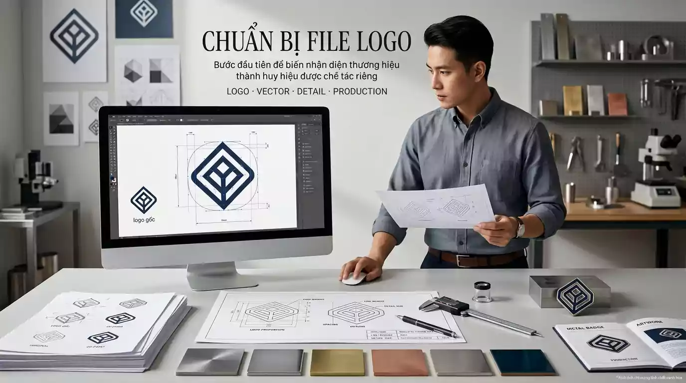 File logo dạng vector chất lượng cao chuẩn bị để khắc lên sản phẩm quà tặng