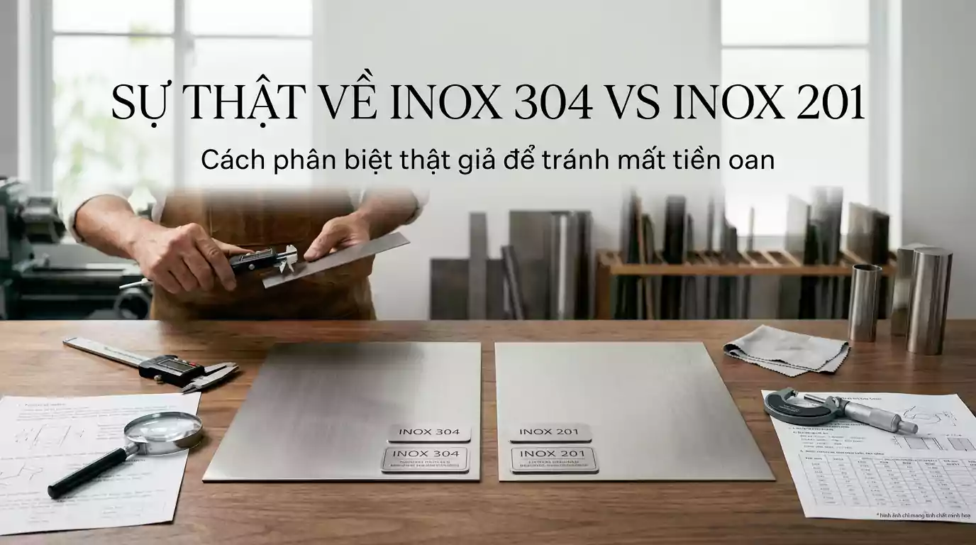 Inox 304 Và Inox 201: Làm Sao Phân Biệt Để Không Mua Nhầm?