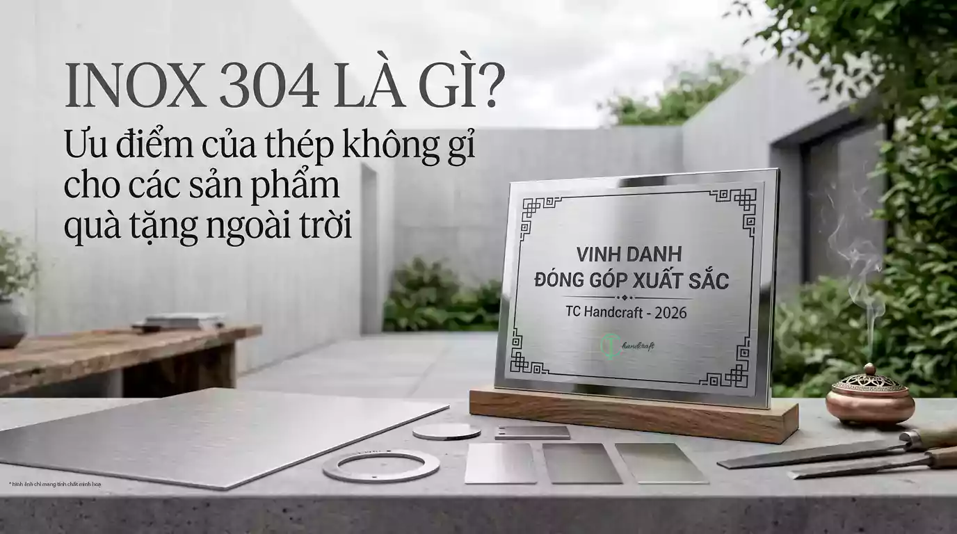 Inox 304 Là Gì? Vì Sao Đây Là Lựa Chọn Lý Tưởng Cho Quà Tặng Trưng Bày Ngoài Trời