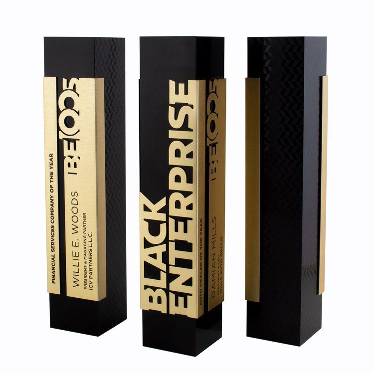 Cúp  Black Enterprise – Đen & Vàng — TC Handcraft